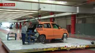 Crash test live Centro Sicurezza Fiat 500L  ESCLUSIVO [upl. by Zerep435]