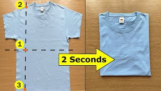 How to fold a shirt in 2 Seconds [upl. by Utham]