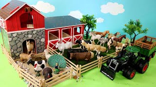 Farm Country Dioramas For Fun Barnyard Animal Figurines [upl. by Luelle]