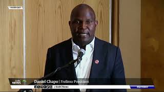 Mozambique elections  Frelimos Daniel Chapo brings his campaign to South Africa [upl. by Herrod]