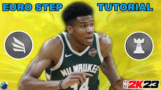 How to Euro Step into a DUNK and a LAYUP NBA 2K23 TUTORIAL [upl. by Marih]