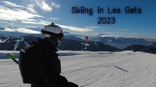 Skiing in Les Gets 2023 [upl. by Chloras126]