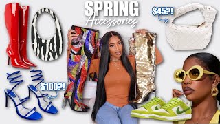 HUGE Spring Accessories Haul 2023  Bags Shoes Jewelry  Designer Dupes [upl. by Cai]