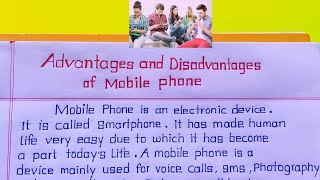 Advantages and disadvantages of Mobile Phone  Mobile Phone Advantages and disadvantage  Trading [upl. by Schrick]