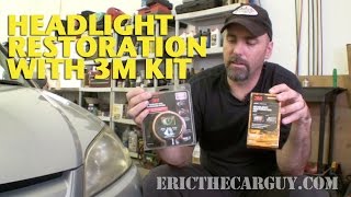 Restoring Headlights with 3M Kit EricTheCarGuy [upl. by Limaj]