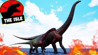 The Isle Deathmatch 10  BATALHA DE DINOSSAUROS PUERTASSAURO vs CAMARASSAURO  PTBR [upl. by Lletnahs]