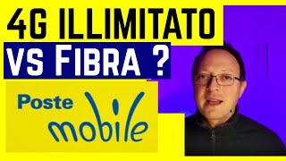 📶 INTERNET 4G ILLIMITATO FLAT É UNALTERNATIVA ALLA FIBRA  RECENSIONE POSTE MOBILE CASA WEB [upl. by Ecirum]