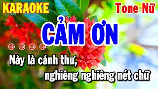 Cảm Ơn Karaoke Tone Nữ Nhạc Sống Beat Hay 2025  Thanh Hải [upl. by Milena]