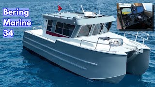 FIRST LOOK At The BERING MARINE 34 Top Speed 40 Knots [upl. by Anilejna]