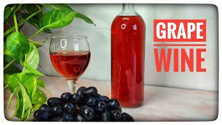 Perfect Grape Wine  Red Wine  Easy Homemade Wine  Potsamptreats  Grape Drink [upl. by Kenwrick]