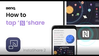 How to tap N Share  BenQ [upl. by Brottman]