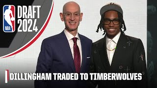 Spurs draft Rob Dillingham with 8th pick amp trade him to the Minnesota Timberwolves  2024 NBA Draft [upl. by Wrand914]