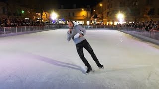 VIDEO Philippe Candeloro a inauguré la patinoire de Châteauroux [upl. by Stronski]