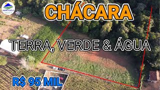 VENDESE CHÁCARA VERDE  ÁGUA  TERRA R 95 MIL CÓD C241 [upl. by Assiluy]