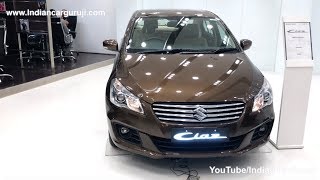 Maruti Ciaz 2018 Top Model Alpha ReviewInteriorExterior and Features  Ciaz Brown Colour [upl. by Silverts]