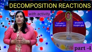 decomposition reaction with activities PART4 class10 science cbse [upl. by Ergener]