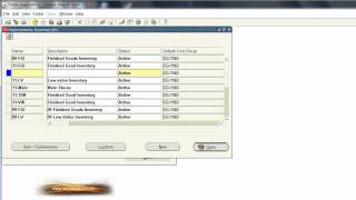 INV Defining Subinventories Oracle Applications Training [upl. by Yrruc]
