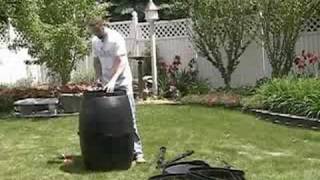 Compost Tumbler Assembly  Backyard Gardening [upl. by Antone]