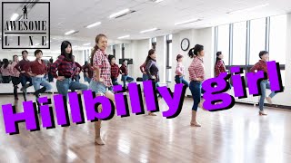 Hillbilly Girl Line Dance Demo amp Count  Andy Mcgrath 어썸라인 [upl. by Gathard66]