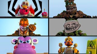 Every FNaF 1 Character in a nutshell animated Freddy Foxy Chica amp Bonnie [upl. by Otrevogir]