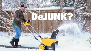 DeWalt 60V Snow Blower first use UNSPONSORED [upl. by Malita]