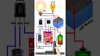 IR remote control circuit  220V remote control switch diy shorts [upl. by Dugan]