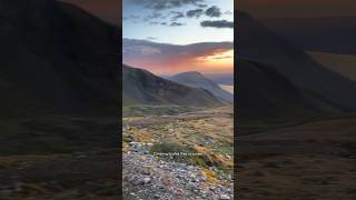 Climbing the HIGHEST mountain in England at sunset 🌅 Scafell Pike scafellpike mountains hiking [upl. by Eulau882]