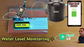 Water Level Monitoring Using ESP8266 and Blynk IOT  ESP8266 Blynk IOT Projects [upl. by Quintie]