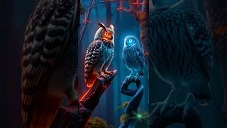 Great Horned Owl vs Barred Owl AIGenerated Avian Showdown aiwildlife ai aianimals [upl. by Kcaj335]