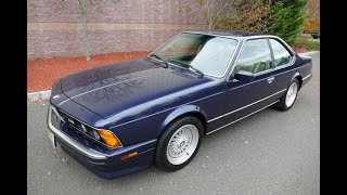 1988 BMW E24 M6 Royal Blue 39k miles 1182019 [upl. by Tioneb]