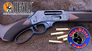 Henry® USA Color Case Hardened Lever Action Side Gate Rifle in 4570 Govt  Gunblastcom [upl. by Esor984]