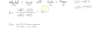 Berechnung von Gleichgewichtszusammensetzungen mit dem Massenwirkungsgesetz [upl. by Long]