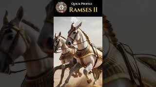 Quick Biography Ramses II of Ancient Egypt  History Watch pharoahs [upl. by Nnil33]