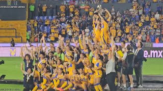 La cara de la felicidad  Tigres Femenil Campeón de Campeones 2024 derrota a Rayadas ligamxfemenil [upl. by Reichert]