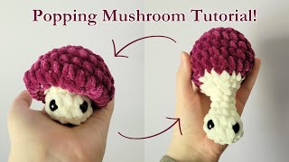 Crochet Popping Mushroom Tutorial  15 Minute Project  Perfect for Markets [upl. by Luce676]