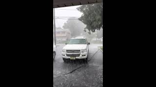 Hail in North Haledon NJ from Severe Thunderstorms this morning Video courtesy of a friend [upl. by Alletnahs]