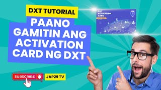 PAANO GAMITIN ANG ACTIVATION CARD GALING SA DXT WIFI ZONE [upl. by Notlew]