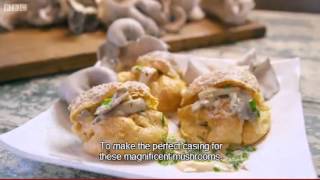 Savory Mushroom Choux Buns Recipe  Paul Hollywood [upl. by Netsirt]