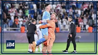 Israel qualifies for Euro U21 semifinals after beating Georgia [upl. by Kilam]