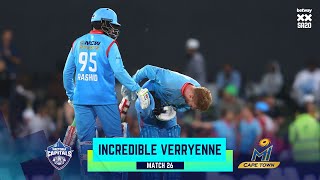 Pretoria Capitals v MI Cape Town  Incredible 100 Kyle Verreynne  Betway SA20 [upl. by Brandy]