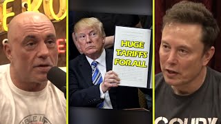 Elon Gives His Opinion On Trumps Tariff Plan  Joe Rogan amp Elon Musk [upl. by Aver]