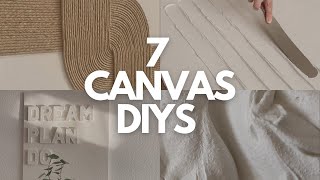 7 CANVAS DIYS  TEXTURED ART IDEAS YOU ACTUALLY WANT TO TRY 😍🤍 [upl. by Dallas841]