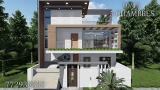 Belle villa moderne 1015  150m2  5 chambres Dakar Sénégal [upl. by Siuqcram]