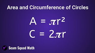 Area and Circumference of Circles [upl. by Alessig363]