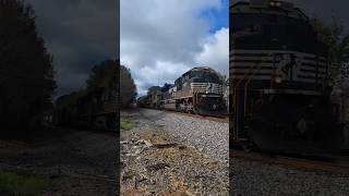 Norfolk Southern manifest train E50 approaches Raleigh NC at Powell Drive 11152024 [upl. by Anitirhc678]