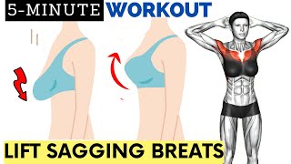 How To LIFT SAGGING BREASTS ✔ Do These Awesome BREASTS EXERCISES for 1 Week [upl. by Shuman]