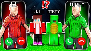 JJ Creepy SCP3008 vs Mikey SCP3008 IKEA CALLING to JJ and MIKEY at 3am   Minecraft Maizen [upl. by Eicyac]