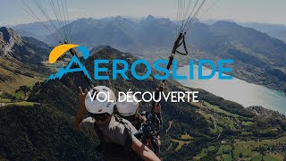 Parapente Annecy vol Découverte Aéroslide [upl. by Oruasi]