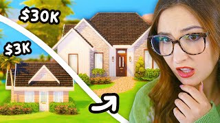 3000 vs 30000 house in the sims 4 [upl. by Asoral]