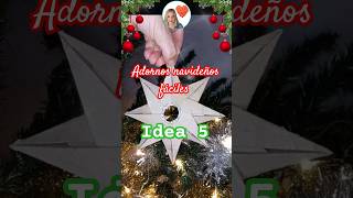 Adornos navideños fáciles 5 adornosdenavidad decoracionnavideña diy christmas crearyreciclar [upl. by Kittie]